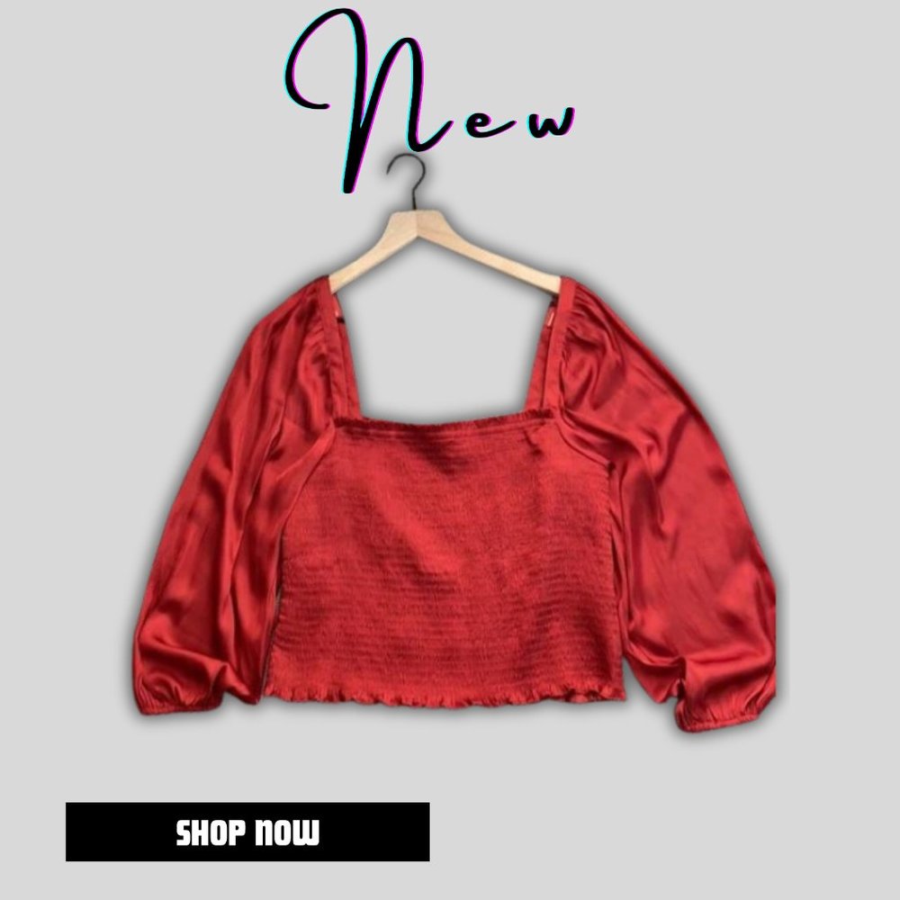 SUMMER SALE !!!! J Crew Smocked Satin Top